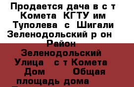 Продается дача в с/т «Комета» КГТУ им. Туполева (с. Шигали, Зеленодольский р-он) › Район ­ Зеленодольский › Улица ­ с/т Комета › Дом ­ 88 › Общая площадь дома ­ 36 › Площадь участка ­ 6 › Цена ­ 980 000 - Татарстан респ., Казань г. Недвижимость » Дома, коттеджи, дачи продажа   . Татарстан респ.,Казань г.